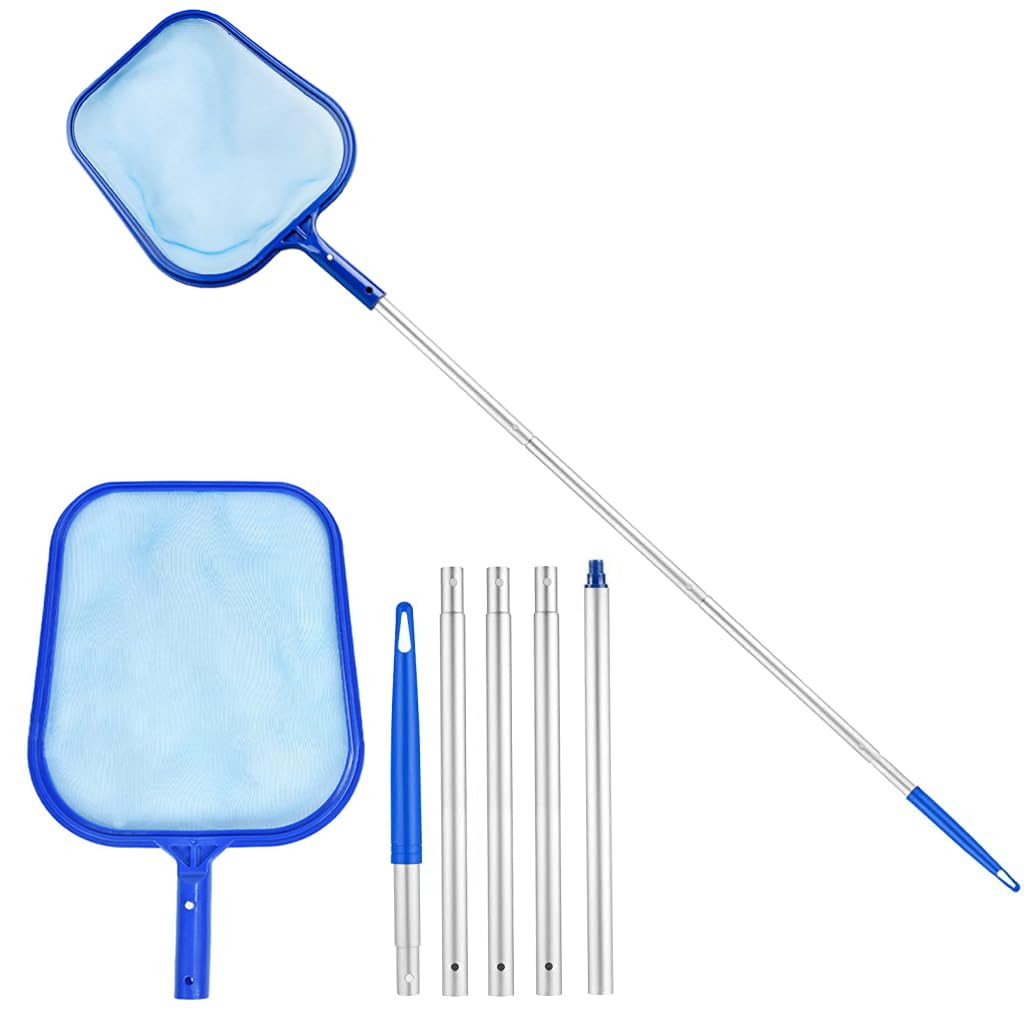 Optifit Pool Leaf Skimmer Cleaning Net, Swimming Pool Cleaner Supplies for Efficient Leaf & Debris Removal, Ideal for Home Pools, Spas & Ponds Cleaning (1.6m) Optifit Pool Leaf Skimmer Cleaning Net, Swimming Pool Cleaner Supplies for Efficient Leaf & Debris Removal, Ideal for Home Pools, Spas & Ponds Cleaning (1.6m)